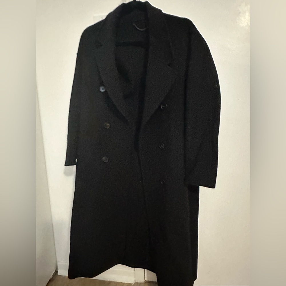 All saints Madison coat wool black lightly worn